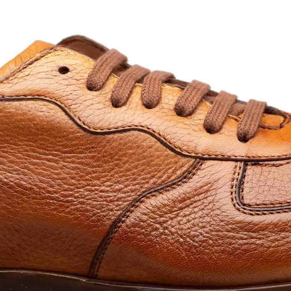 Mezlan Gerardo Cognac Deerskin Sneaker