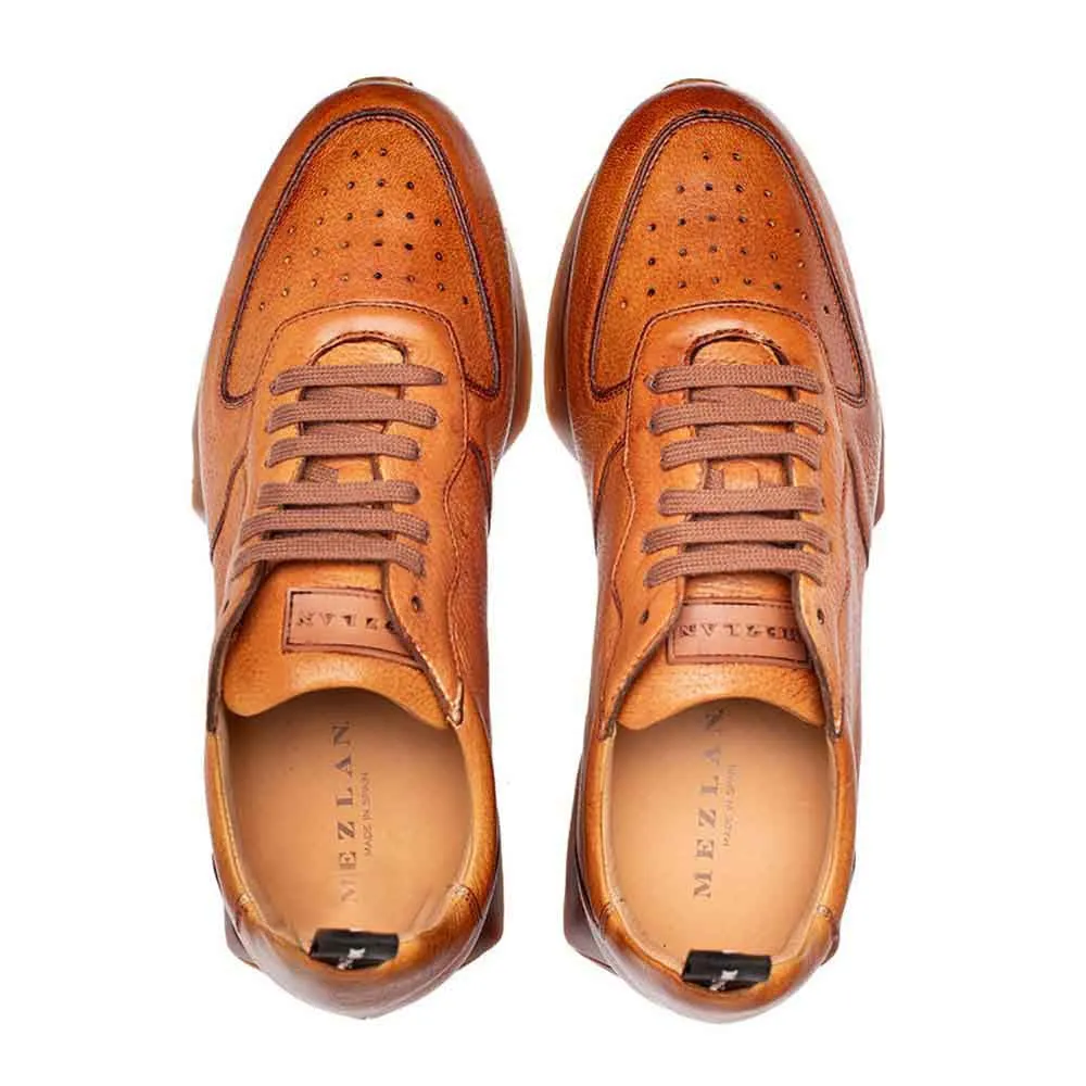 Mezlan Gerardo Cognac Deerskin Sneaker