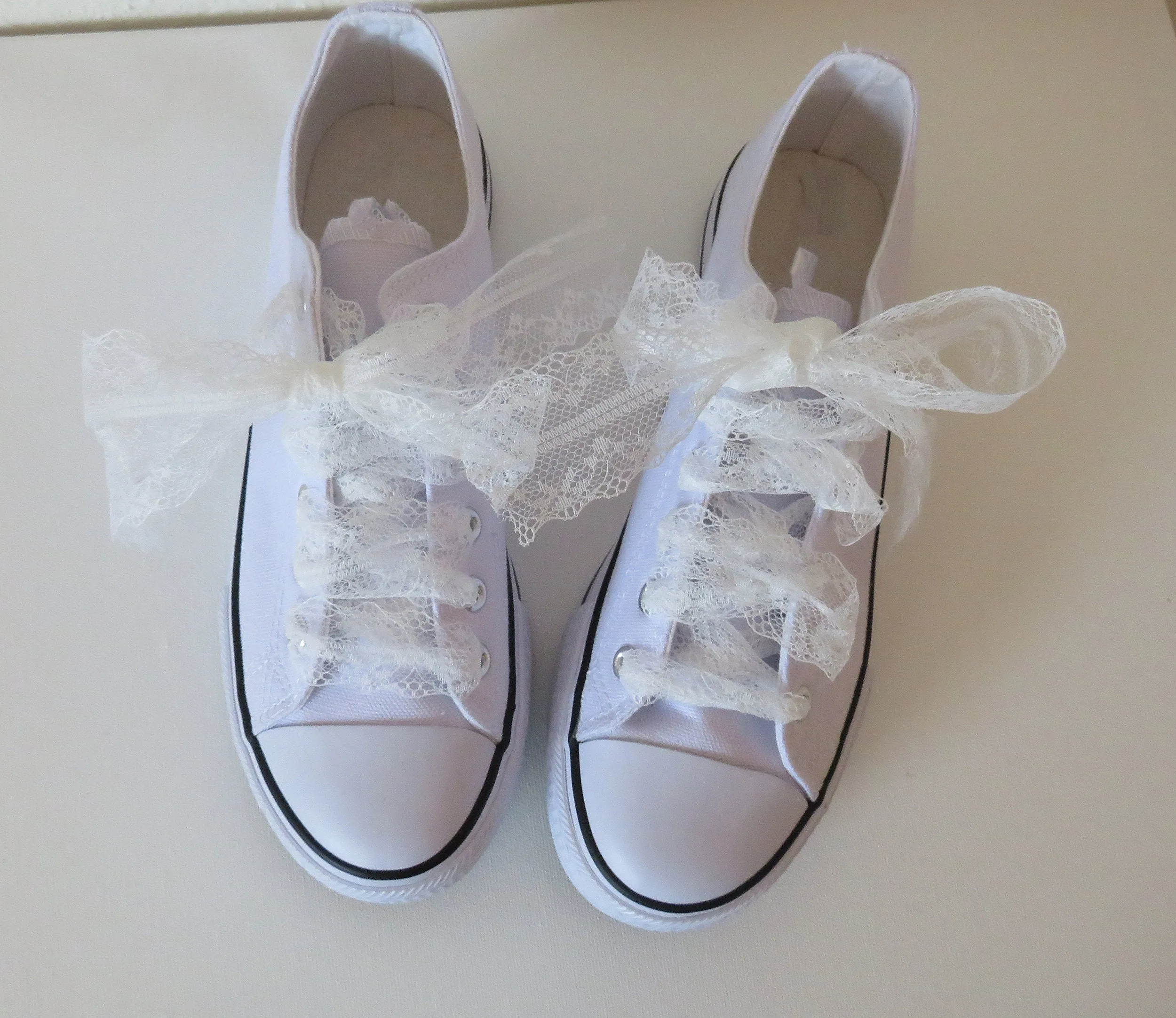 Mrs wedding white lace Canvas Sneaker Shoes,   Personalized Women's Shoes, Ladie