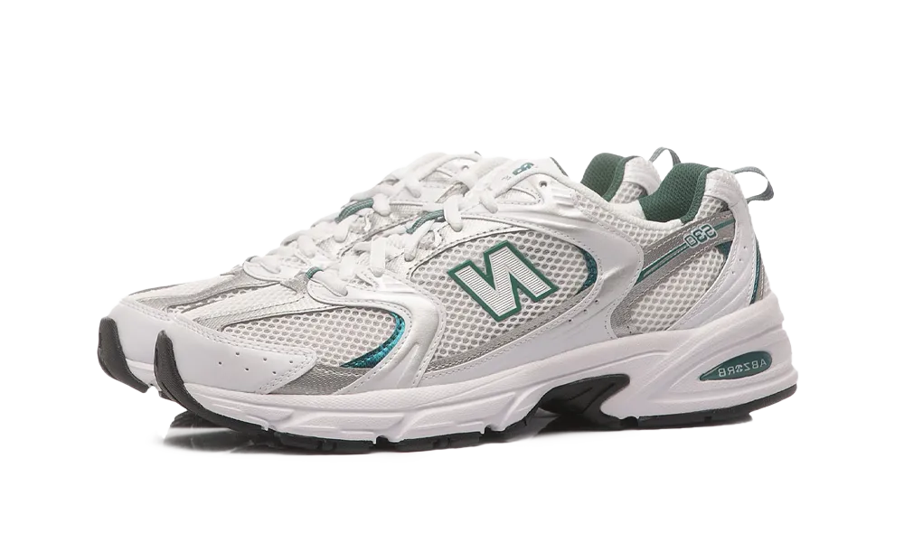 New Balance 530 White Silver Green