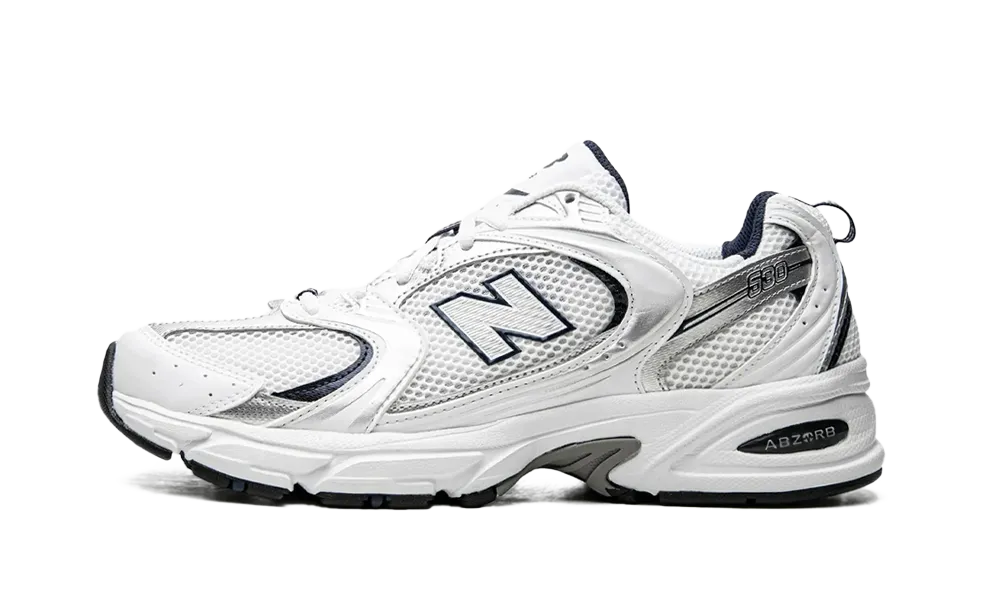 New Balance 530 White Silver Navy