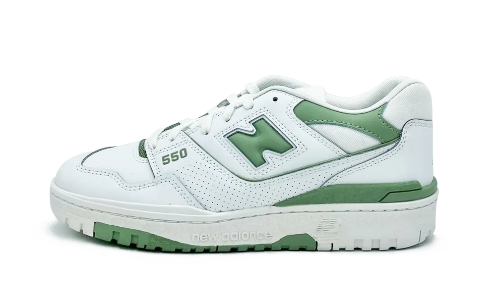 New Balance 550 White Mint Green