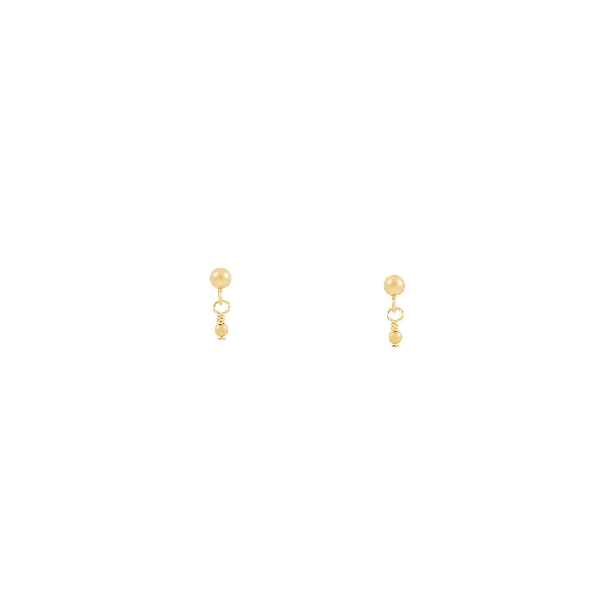 Noa Beaded Earrings - Gold