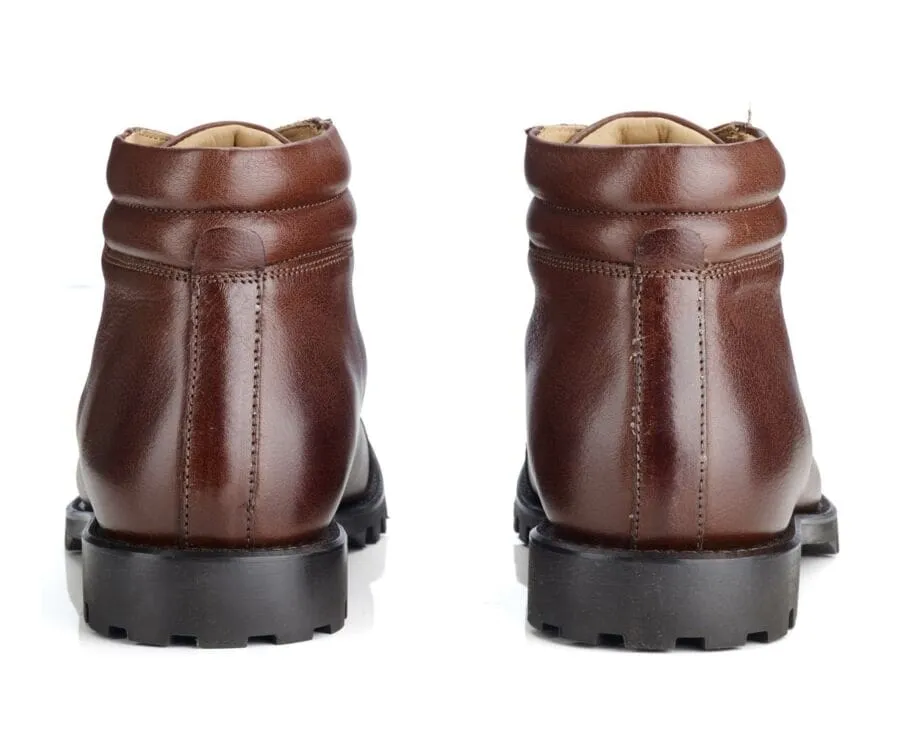 Patina chocolate lace-up Outdoor Boots  - GOSFIELD