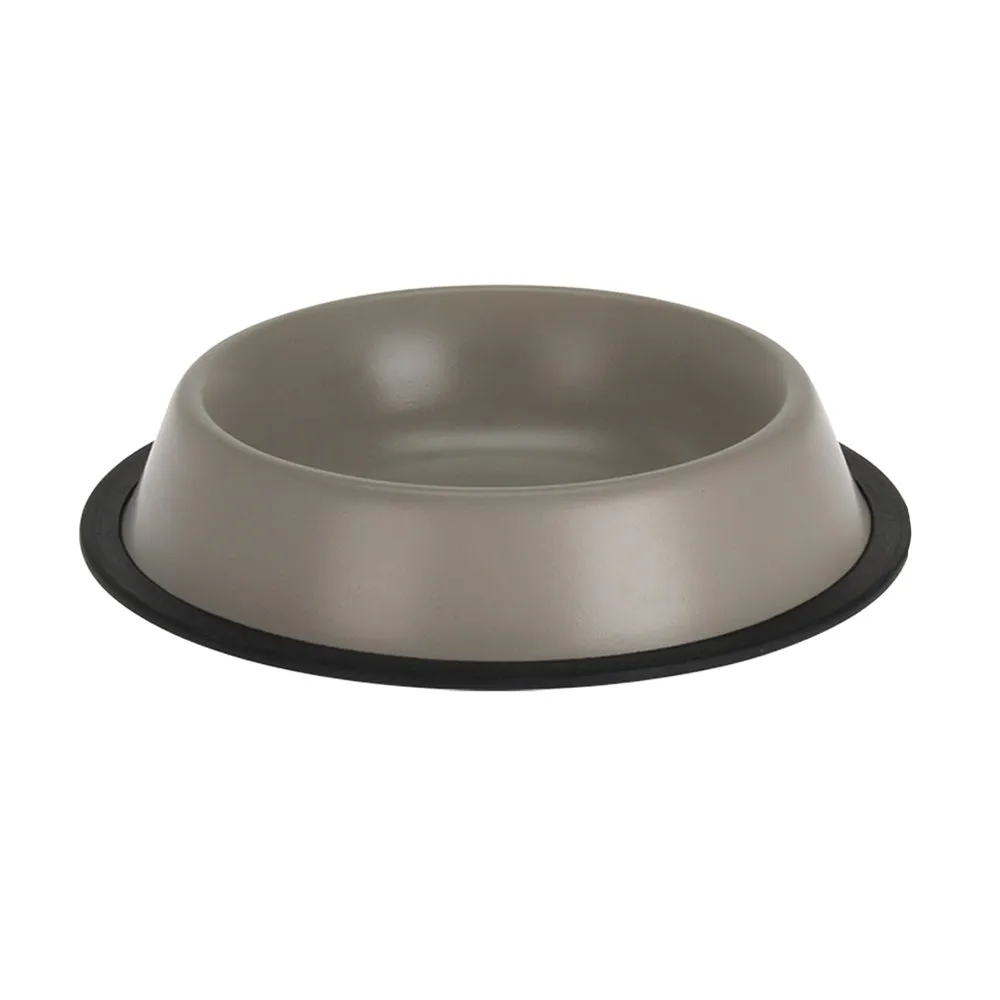 Pet Dog Bowl with Anti-Slip Rubber Rim - 430ml