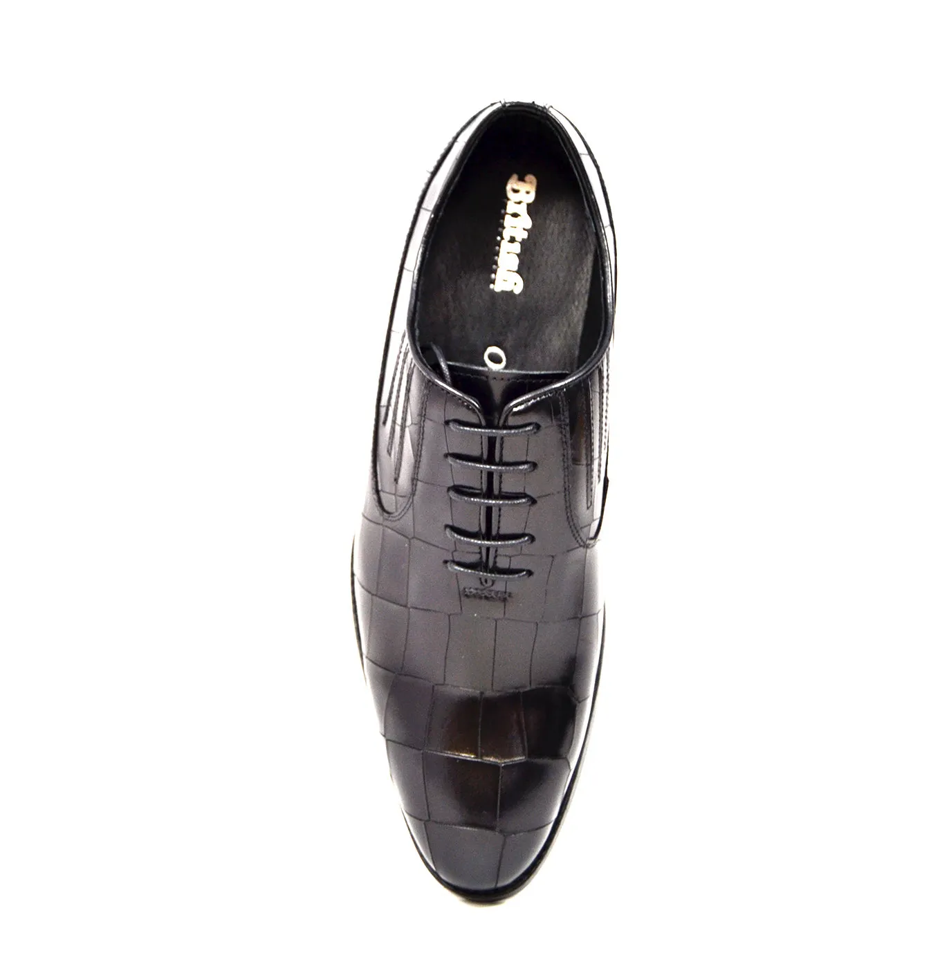 Phoenix Oxford Leather Dress Shoes - Black & Bordeaux