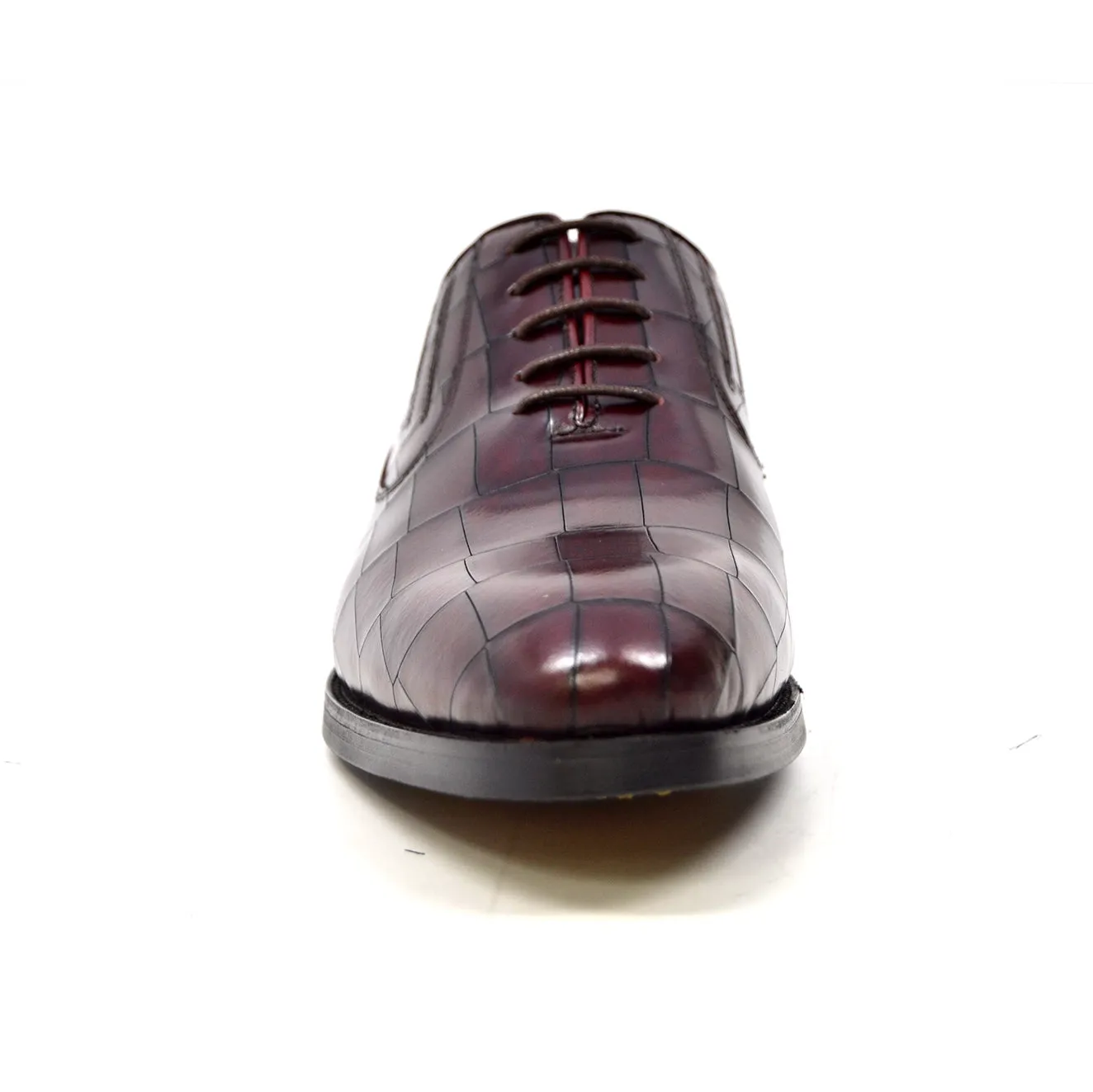 Phoenix Oxford Leather Dress Shoes - Black & Bordeaux