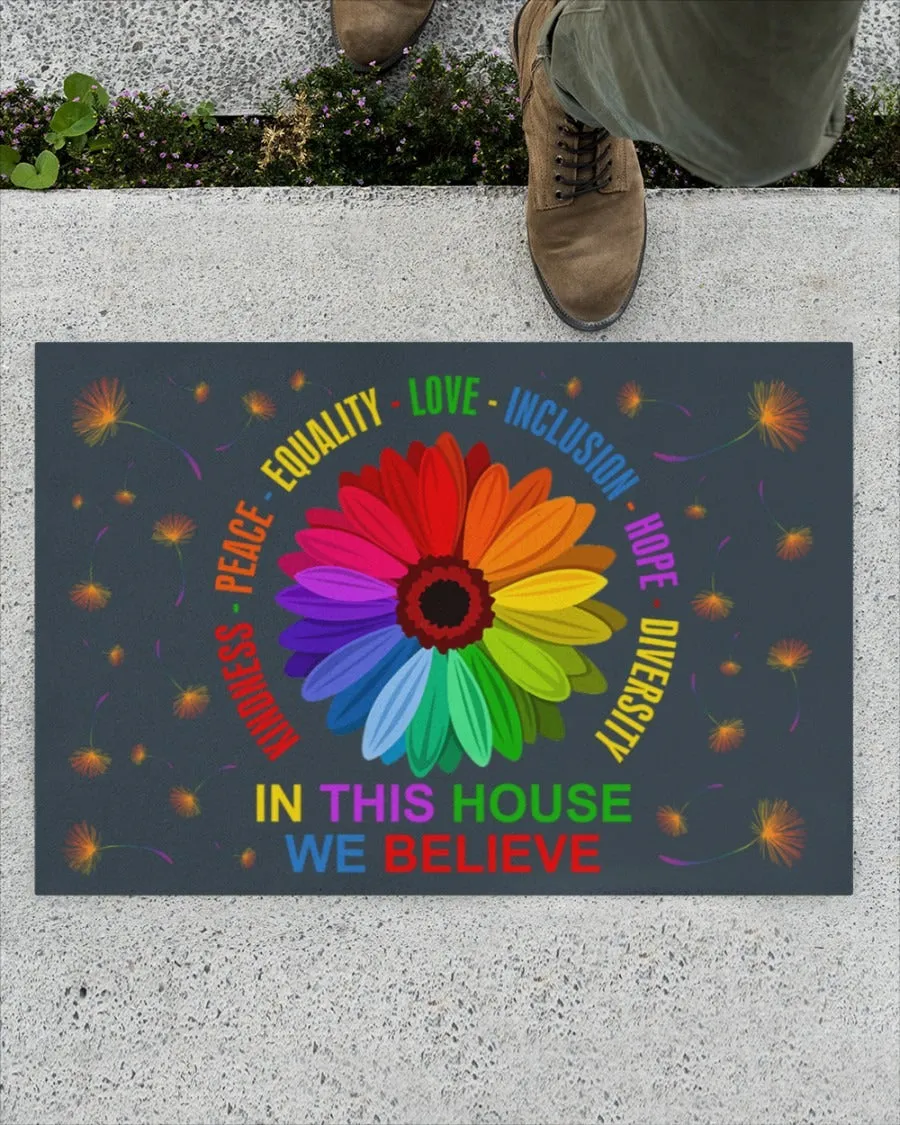 Pride Door Mat Equality Love Doormat, Gift For Equality Person, Pride Gift For Gay, Decor Gift Lesbian