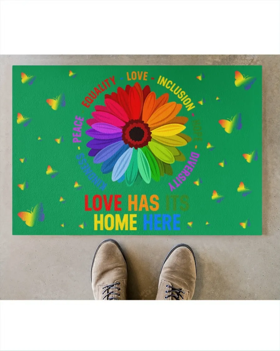 Pride Outdoor Mat For Lesbian, Home Decor Gift For Gaymer, Couple Lesbian Gifts, Lgbt Doormat