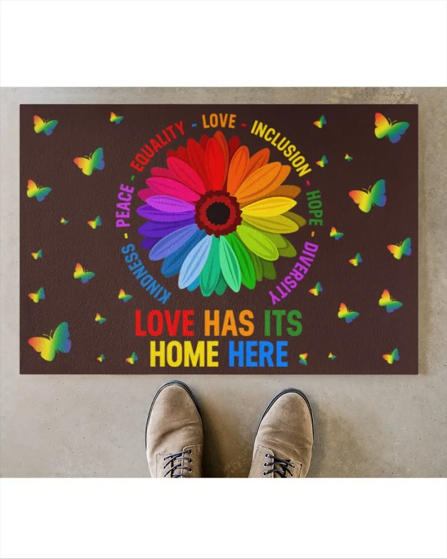 Pride Outdoor Mat For Lesbian, Home Decor Gift For Gaymer, Couple Lesbian Gifts, Lgbt Doormat