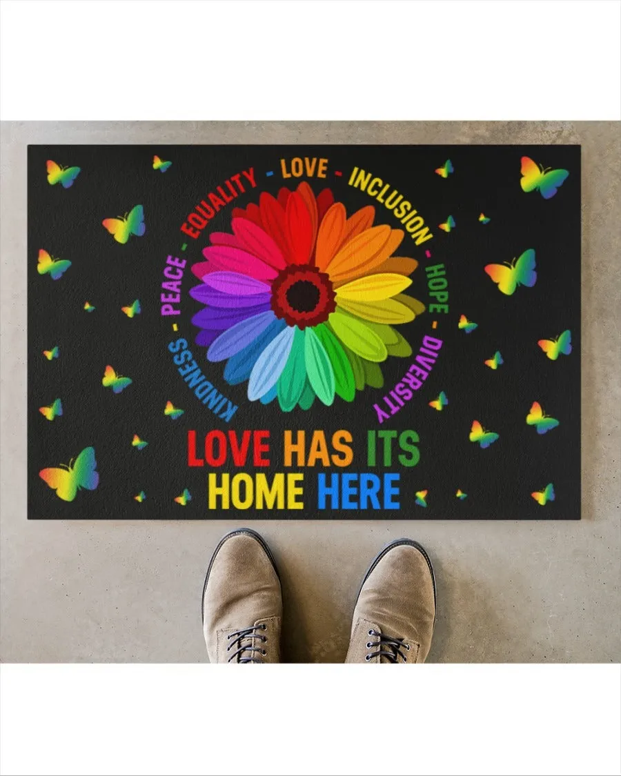 Pride Outdoor Mat For Lesbian, Home Decor Gift For Gaymer, Couple Lesbian Gifts, Lgbt Doormat