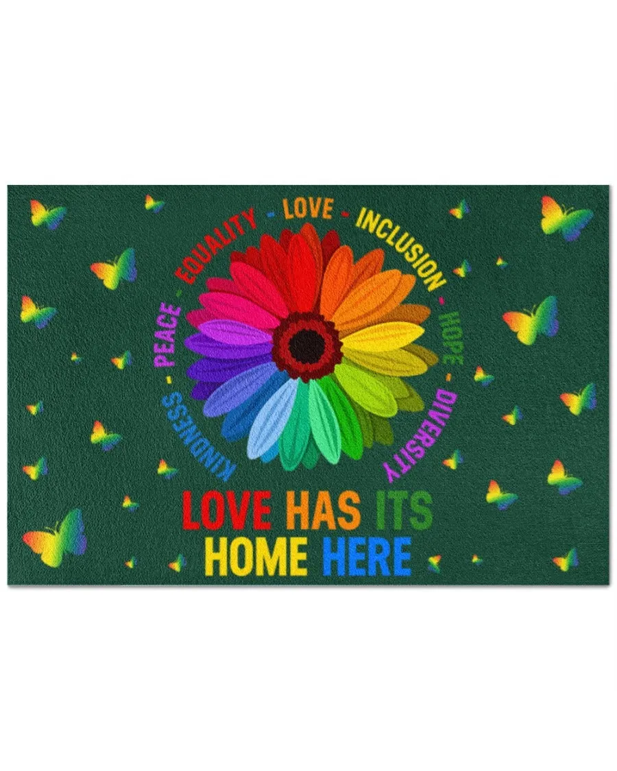 Pride Outdoor Mat For Lesbian, Home Decor Gift For Gaymer, Couple Lesbian Gifts, Lgbt Doormat