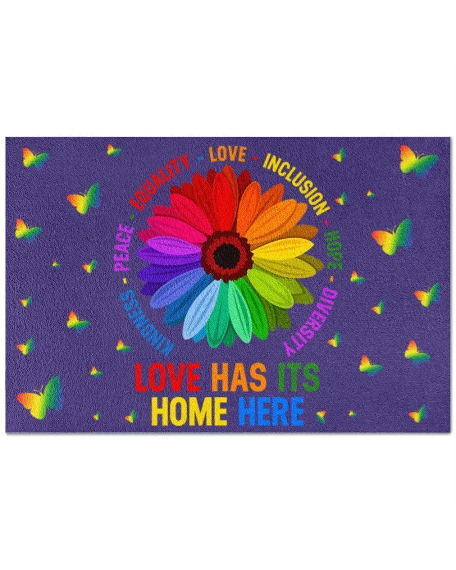 Pride Outdoor Mat For Lesbian, Home Decor Gift For Gaymer, Couple Lesbian Gifts, Lgbt Doormat