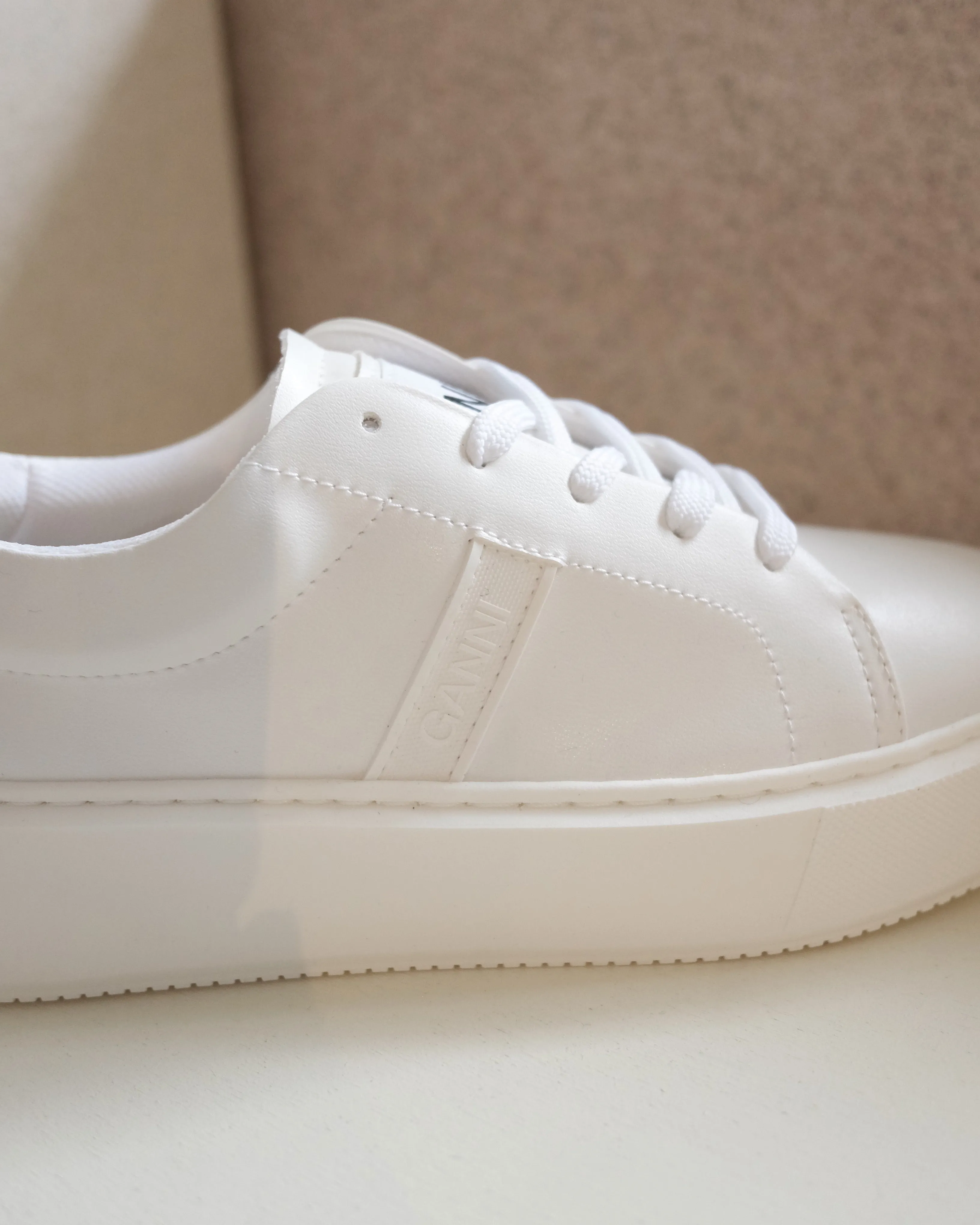 Sporty Mix Sneakers, Egret White