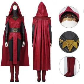 Star Wars Cosplay Nightsister Merrin Costume Witch Merrin Red Robe Halloween Party Suit