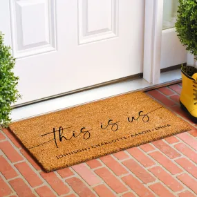 This is Us Personalized Doormat