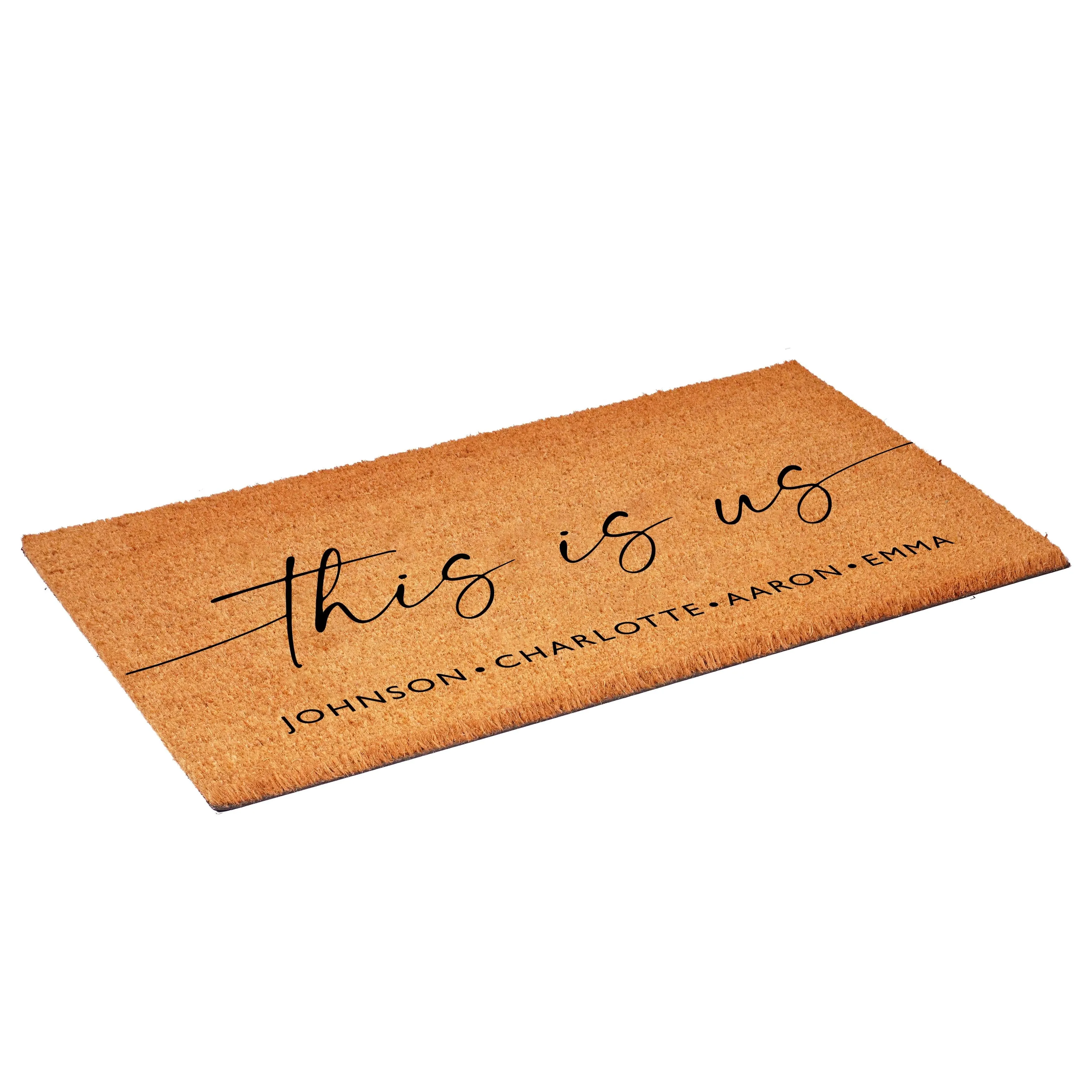 This is Us Personalized Doormat