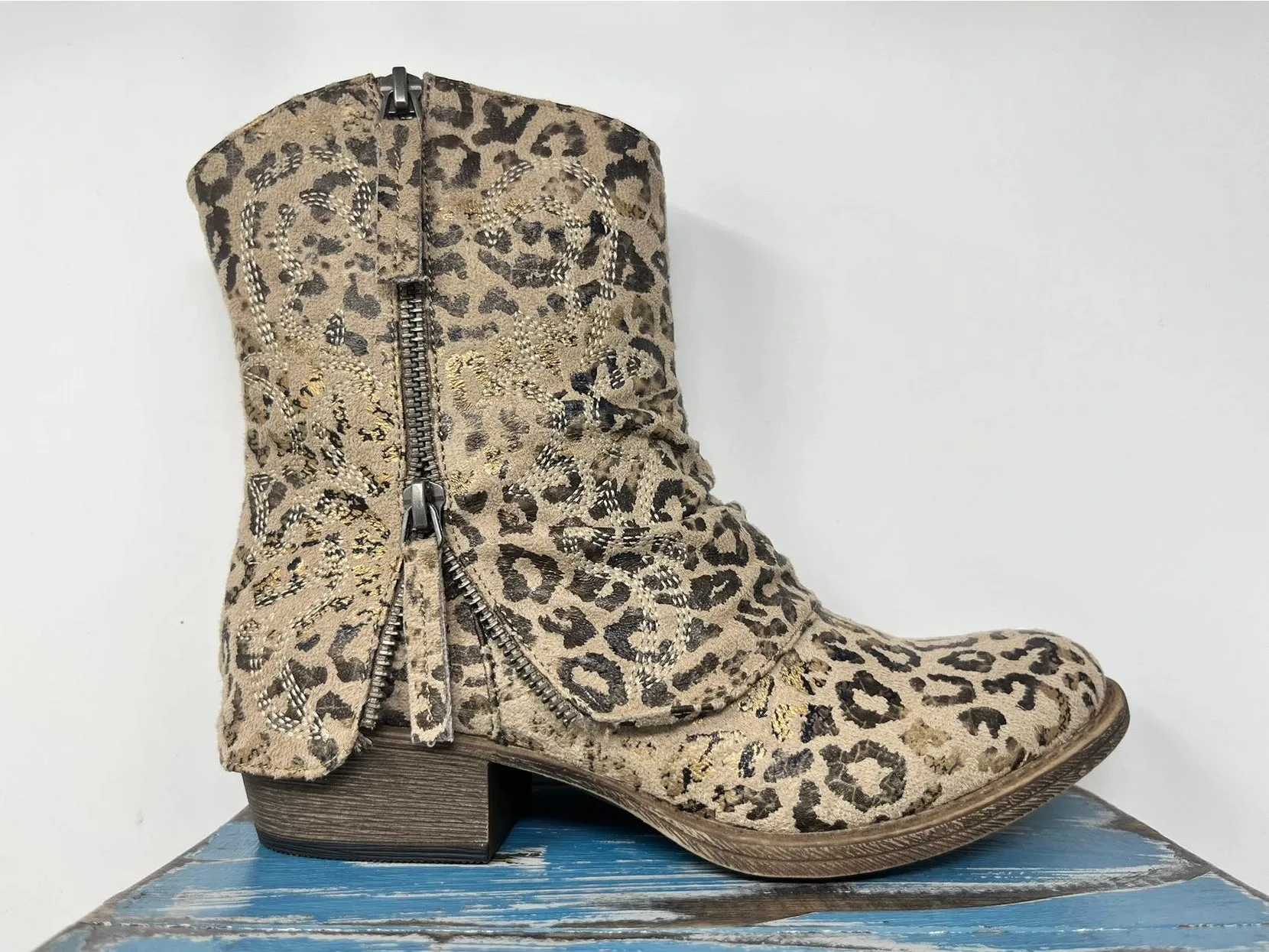 Tranquil Leopard Booties