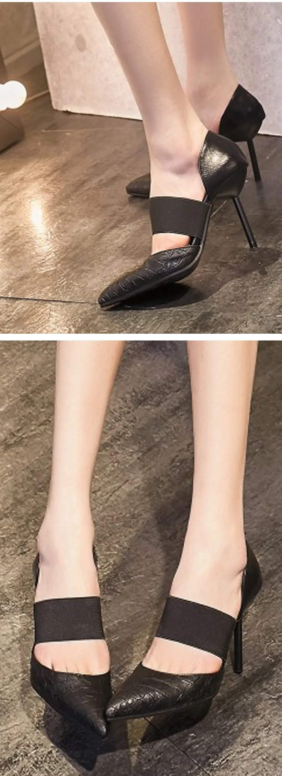 Women High Heel Dress Shoes with Pointed Toe