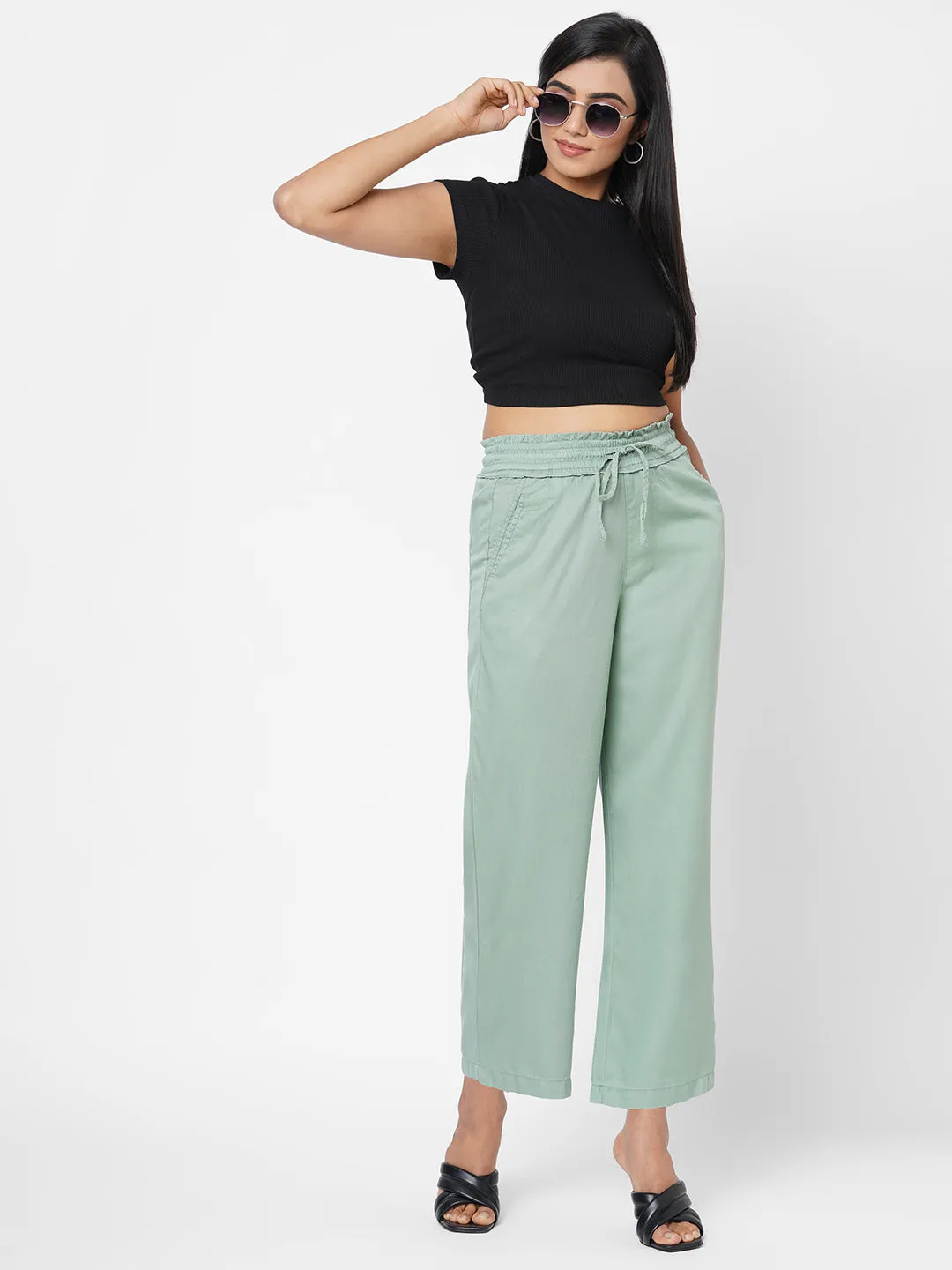 Women High-Rise Comfort Fit Culottes