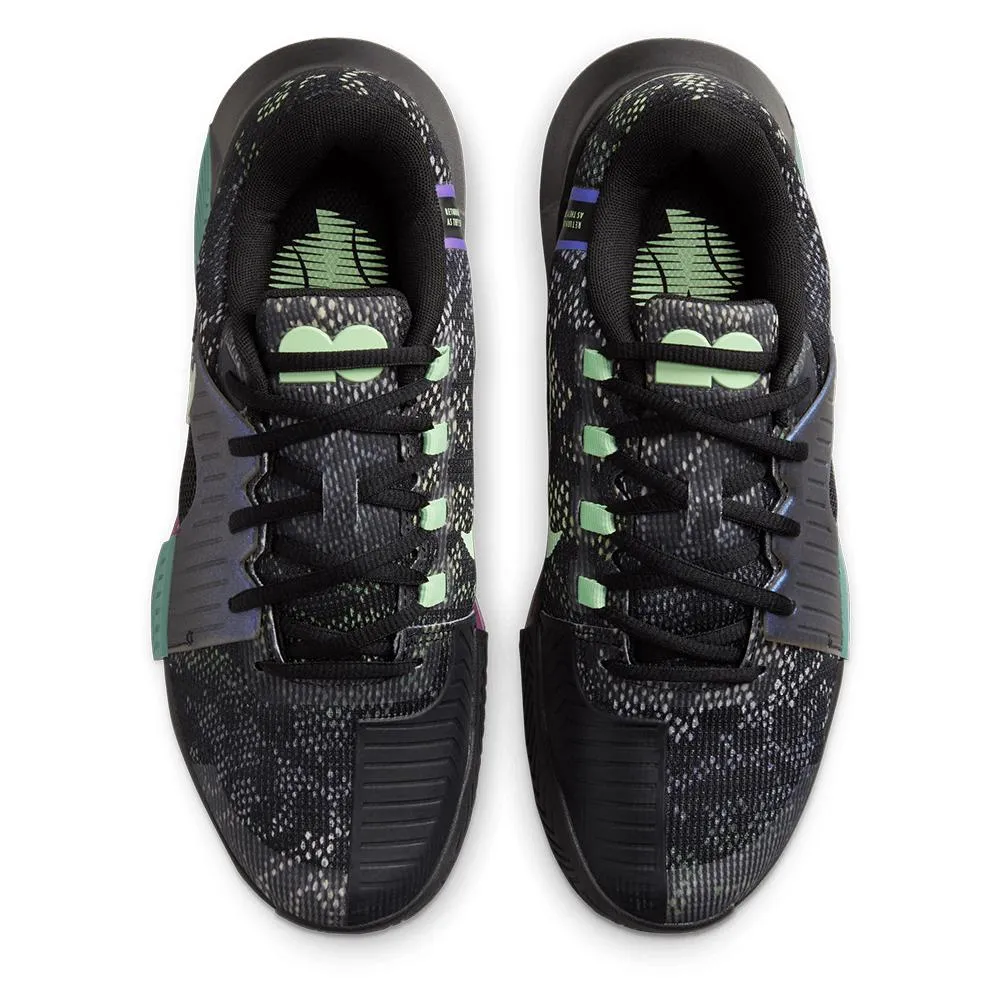 Women's Zoom GP Challenge 1 Osaka Tennis Shoes Black and Vapor Green