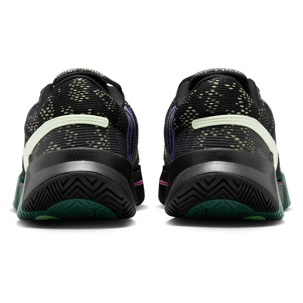 Women's Zoom GP Challenge 1 Osaka Tennis Shoes Black and Vapor Green