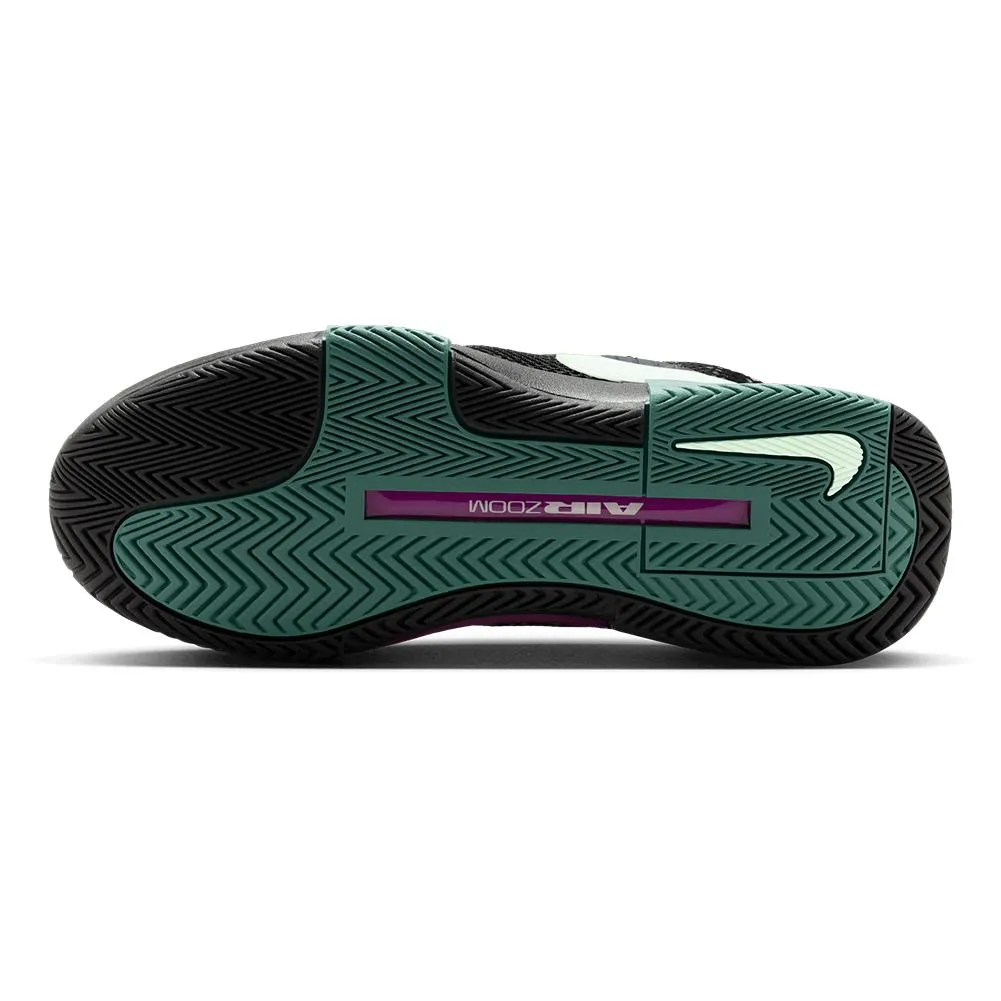 Women's Zoom GP Challenge 1 Osaka Tennis Shoes Black and Vapor Green